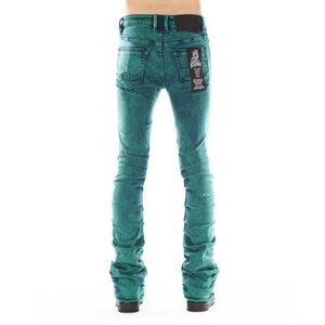 
                  
                    Load image into Gallery viewer, CULT OF INDIVIDUALITY HIPSTER NOMAD BOOT EMERALD JEANS
                  
                