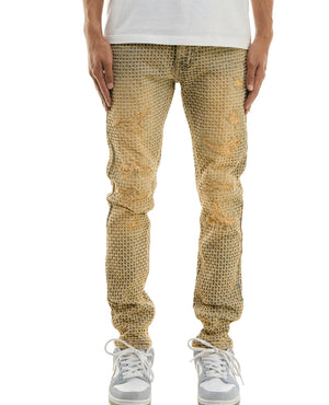 
                  
                    Load image into Gallery viewer, KDNK RIP &amp;amp; REPAIR JACQUARD BLUE JEANS
                  
                