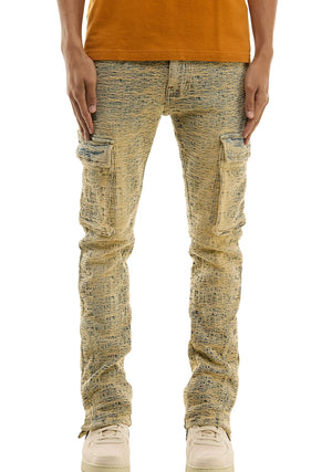 
                  
                    Load image into Gallery viewer, KDNK JAC SKINNY T BLUE CARGO JEANS
                  
                