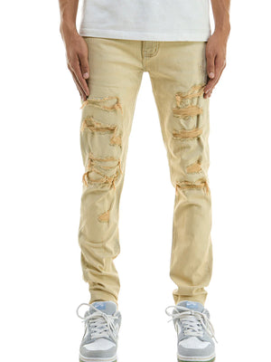 
                  
                    Load image into Gallery viewer, KDNK DISTRESSED LT BLUE JEANS
                  
                