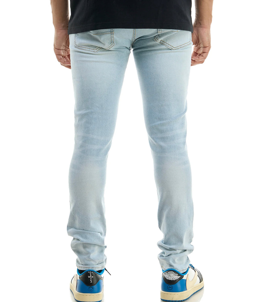 
                  
                    Load image into Gallery viewer, KDNK DISTRESSED T BLUE JEANS
                  
                