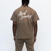ALMOST SOMEDAY SIGNATURE SUNFADE MOCHA/BROWN TEE