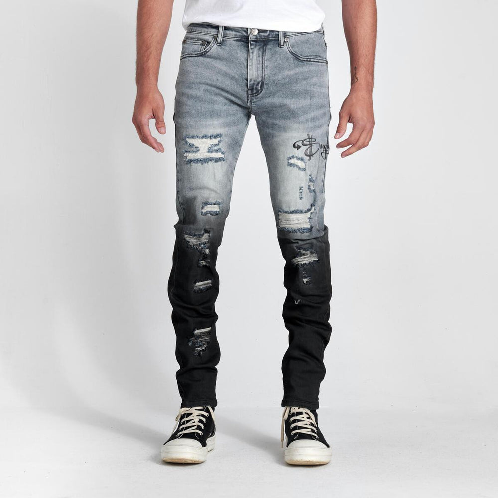 
                  
                    Load image into Gallery viewer, SUGARHILL &amp;quot;BRUTUS&amp;quot; JEANS (SLATE OMBRE)
                  
                