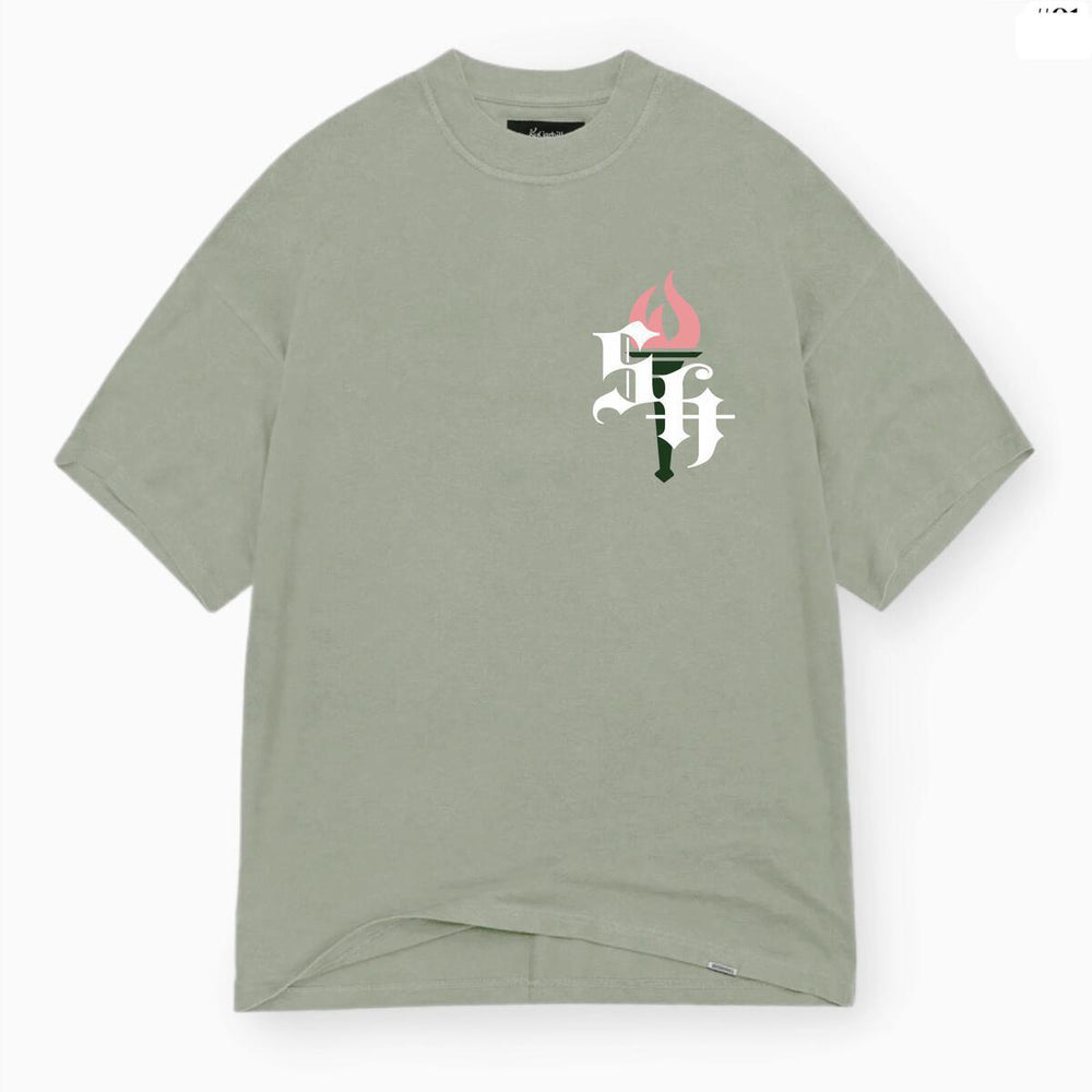 
                  
                    Load image into Gallery viewer, SUGARHILL &amp;quot;LIBERATION&amp;quot; T-SHIRT (VINTAGE OLIVE)
                  
                