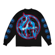 
                  
                    Load image into Gallery viewer, LOSTHILLS SKULL BLK/RD/BLUE LONG SLEEVE
                  
                