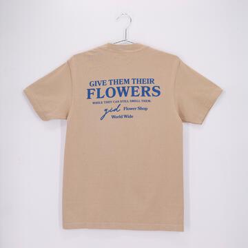 
                  
                    Load image into Gallery viewer, YESTERDAY IS DEAD FLOWER SHOP TEE OATMEAL/NAVY
                  
                
