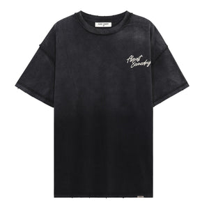 
                  
                    Load image into Gallery viewer, ALMOST SOMEDAY SIGNATURE SUNFADE BLACK/CREAM TEE
                  
                
