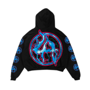 
                  
                    Load image into Gallery viewer, LOSTHILLS SKULL BLK/RD/WH/BLUE HOODIE
                  
                