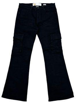 
                  
                    Load image into Gallery viewer, WAIMEA BLACK FLARE JEANS
                  
                