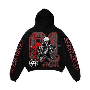 
                  
                    Load image into Gallery viewer, LOSTHILLS SKULL BLK/RED/WHITE HOODIE
                  
                