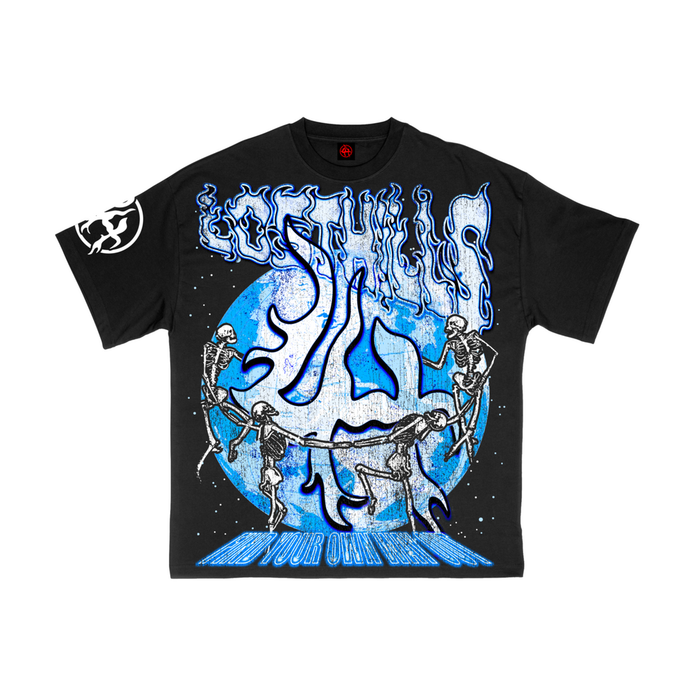 
                  
                    Load image into Gallery viewer, LOSTHILLS LH T SHIRT BLACK/UNC
                  
                