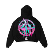 
                  
                    Load image into Gallery viewer, LOSTHILLS TEAL/PINK/BLK HOODIE
                  
                